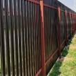 Забор для дачи из евроштакетника с двухсторонним покрытием