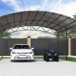 Арочный навес из поликарбоната 6х6 м для 2 авто