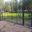 Откатные ворота из 3Д сетки автоматические на в/с